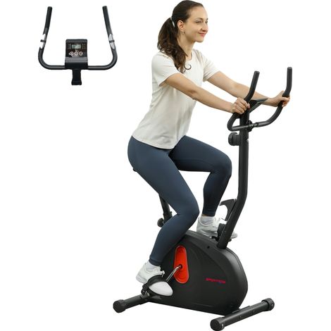 Heimtrainer, einstellbarer Magnetwiderstand, benutzerfreundliches LCD-Display, schwarz (1/5)