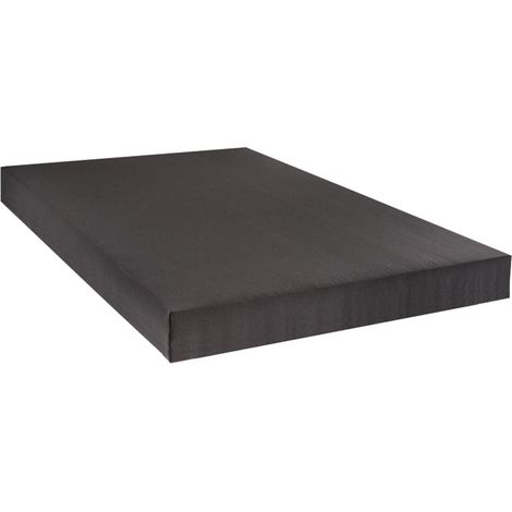 BELLECOUR LITERIE  Sommier tapissier CONSTANTINE 160x200 cm  Epaisseur 18 cm  Gris anthracite (pieds non inclus) (1/5)
