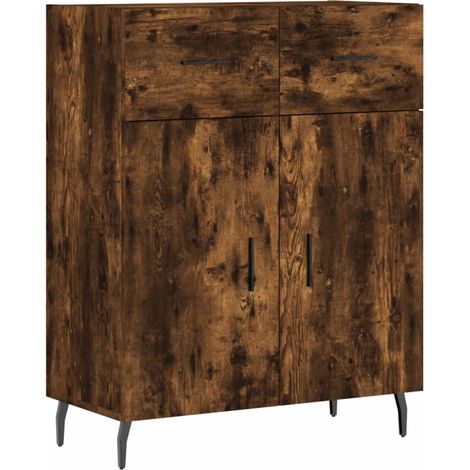 Aparador-cómoda-mueble-organizador-cocina-salón-salón-comedor 695 x 34 x 90 cm-madera de ingeniería-marrón 020031067