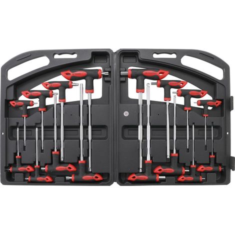 Jeu de 16 tournevis à poignée en T – 8 clés 6 pans et 8 clés Torx – Longueur de 75 à 200 mm – Technologie Résistorx® (1/4)