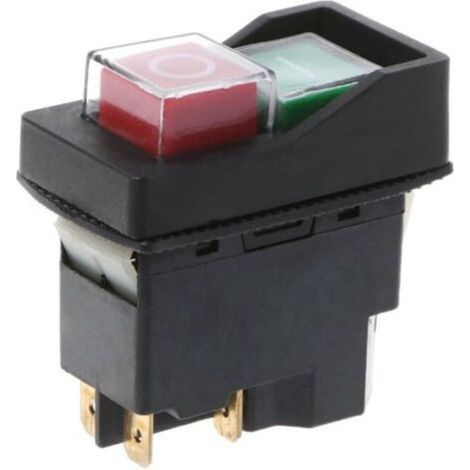 Interruttore a pulsante magnetico impermeabile KLD-28A con protezione da sovratensione IP55 a 220 V - Crezuo