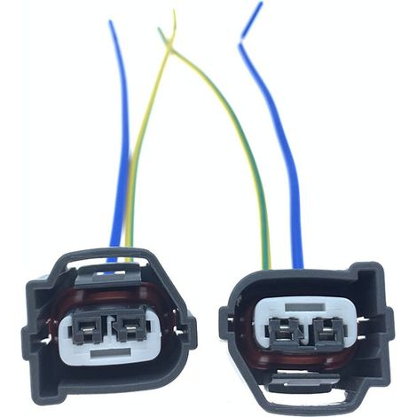 Connecteur de faisceau de bobine d'allumage haute tension compatible avec Hyundai Accent, Kia Rio et Citroën Cerato -- JB1108-2P