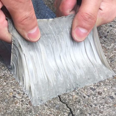 Ruban adhésif butyle imperméable en feuille d'aluminium pour réparation de camping-car, fenêtres, vitres et EDPM en caoutchouc pour étanchéité de toit, bateau et tuyau (5 cm × 5 m) (1/5)