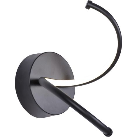Applique murale LED spirale noire intérieur Kaja Lelo 11W 4000K (1/5)