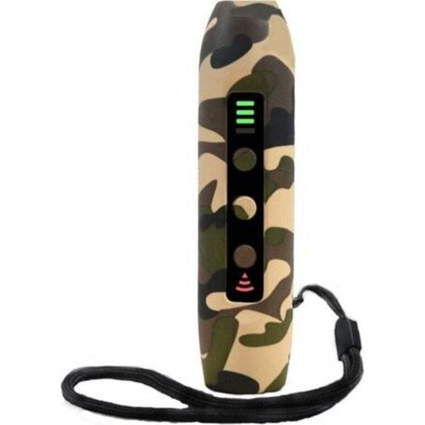 1 Stück Ultraschall-Hundeabwehr mit 3 Modi, tragbares, wiederaufladbares Hundetrainingsgerät mit intelligenter, hochheller Taschenlampe, Hundetrainingsgerät mit Anzeige