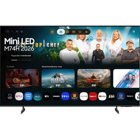SAMSUNG - TU75M74HAUXXC - TV Mini LED 4K 75"(190cm) - One UI Tizen - 3840 x 2160 - HDMIx3 (1/5)