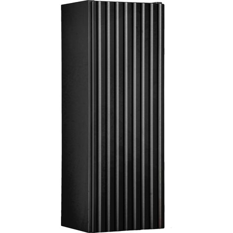 Meuble haut de salle de bain suspendue NOVA noir 20 x 57 cm (1/4)