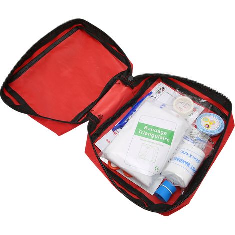 Ensemble de 14 pièces : sac médical portable pour voiture, maison, voyage, camping, bureau et sport (1/5)