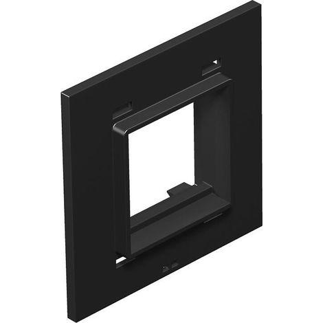 OBO Bettermann Abdeckplatte 1f Modul 45 für T4L/T8NL Polyamid graphitschwarz RAL 9011, 7408474