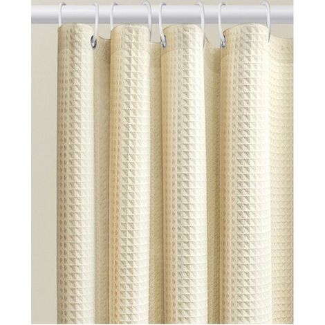 120x180 épaissi jacquard gaufre salle de bain rideau de douche poinçonnage gratuit imperméable couleur unie jacquard rideau de douche (1/5)