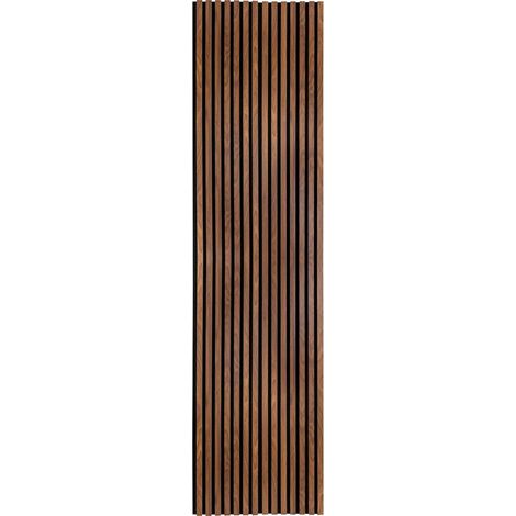 Colva Wanddekorationspaneel dunkles Holz 240x60cm - Atmosphera créateur d'intérieur