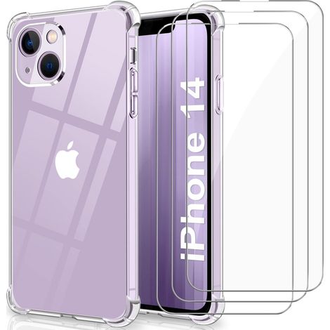 Hüllenset für Apple iPhone 14 transparent + 3x Panzerglas A2882 A2649 (1/5)