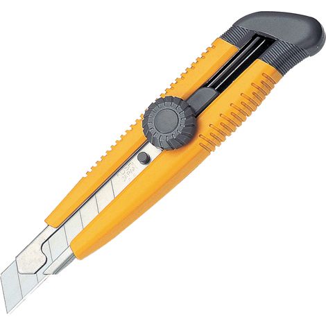 Cuchillo segmentado KDS L-15YE Big Twist amarillo de 18 mm (3 hojas) (1/4)