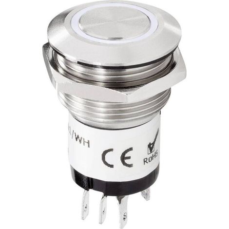 Online Store RF-4707814 Bouton de sonnette simple acier inoxydable, blanc 24 V DC/ 2 A, 24 V AC/ 1 A (1/3)