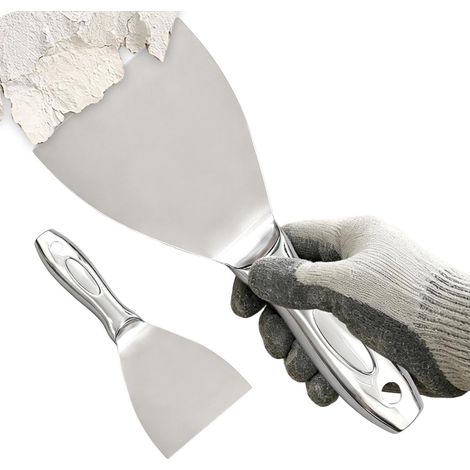 Spatule À Enduit Pour Plaques De Plâtre Outil De Finition Pour Réparation  Grattoir À Plâtre Et Peinture pour Amélioration de l'Habitat Rénovation Maison Pein (1/5)