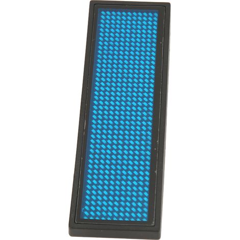 Badge nominatif LED avec texte animé, bleu, programmable sur 4 niveaux de luminosité, avec aimant pour cartes de visite, idéal pour les hôtels et restaurants (1/5)
