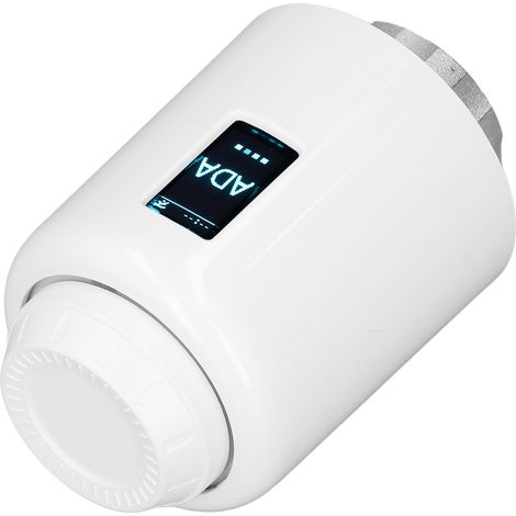Robinet thermostatique intelligent programmable pour radiateur, automatique et manuel, contrôle via application mobile (1/5)