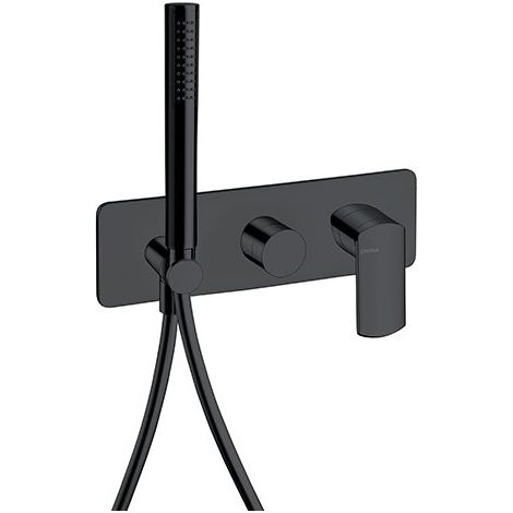 DOUCHE MURAL PROFILO ENCASTRE 3 SORTIES BLACK MAT - CRISTINA ONDYNA PF60313