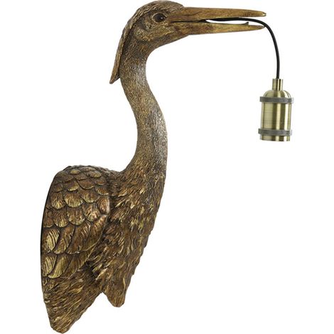 Light & Living - lampada da parete - Crane - bronzo - plastica -
