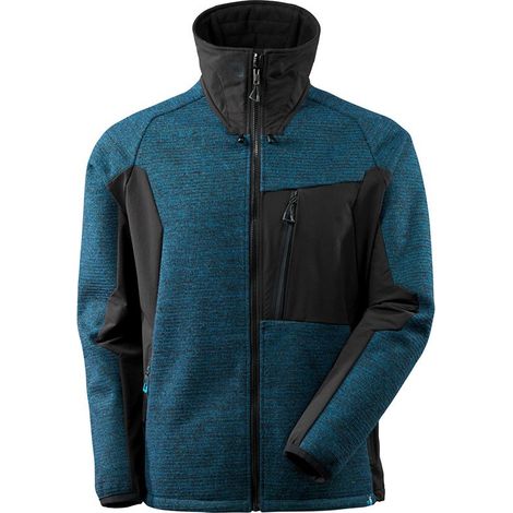 MASCOT Veste de travail tricot zippé - 17105-309 - Bleu clair / Noir - L (1/3)