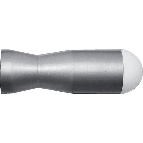Butoir de plinthe aluminium anodisé type K diamètre 26 x long 80 mm époxy noir mat - CIVIC INDUSTRIE (1/2)