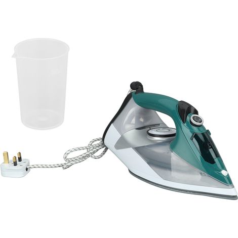 Fer à vapeur domestique 2400W, double usage sec et humide, fer à repasser portable avec réservoir d’eau pour vêtements, 220V UK (1/5)