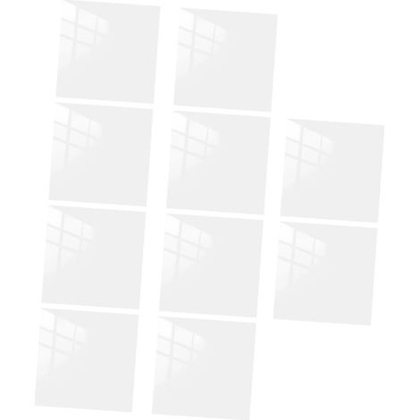 Stickers Muraux Carrelage la Cuisine Autocollants 15x15 Cm Résistants à L’huile Blanc Pur 10 Pièces Autocollants Décoratifs Repositionnables pour Salle de Bain et Crédence (1/5)
