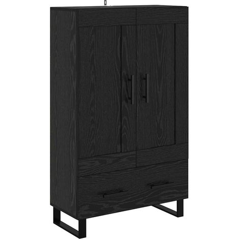 Maison Exclusive - Alacena Roble Negro 69,5 x 31 x 115 cm Madera