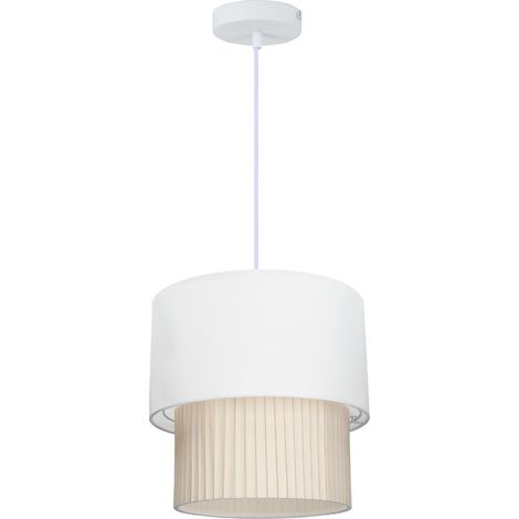 Lampada da soffitto a sospensione Serie Batwe E27 Ø280mm Bianco (1/4)