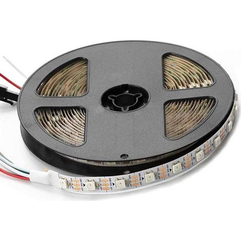 Tira LED Inteligente IC RGB 5V DC - 14,4W/m - IP20 - 60