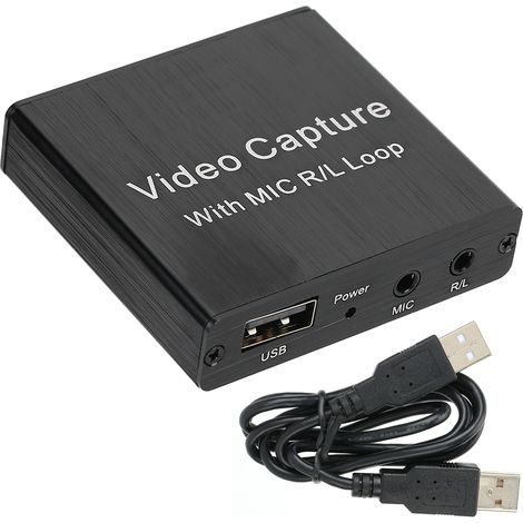 Carte de Capture Vidéo USB HDMI 4K avec Micro pour Streaming et Enregistrement OBS (1/5)