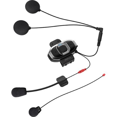 SENA SF4 BLUETOOTH 4.1 MOTORRAD-INTERCOM BIS ZU 1200M MIT FM-RADIO UND UNIVERSAL-MIKROFON-SET UND SCHNELLHALTERUNG (2 SETS) (EL)