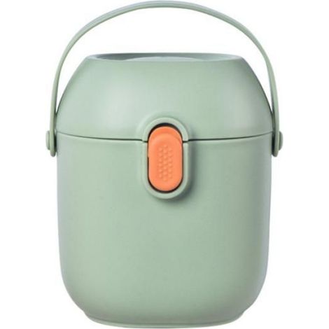 Boîte de rangement lait en poudre bébé 450ml double couche hermétique portable anti-humidité, pour aliments et snacks,vert matcha (1/5)