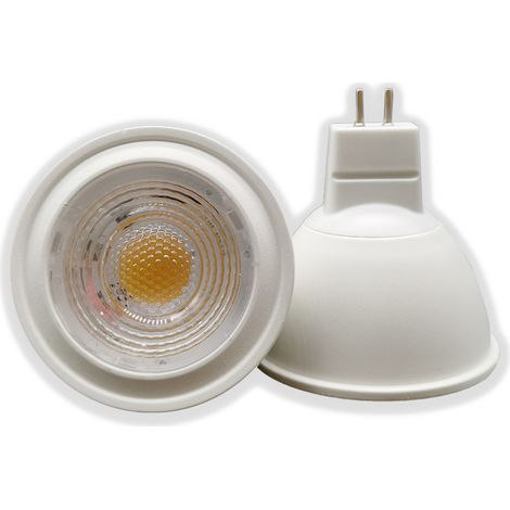 Projecteur LED, lot de 6, culot GU5.3/MR16, 4,5 W, 35 W, blanc chaud, intensité variable-AquaForge (1/3)