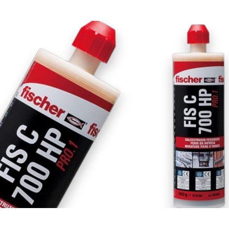 Ancorante chimico per lavori edili resistenti ad alte temperature Fischer FIP C700 HP PRO