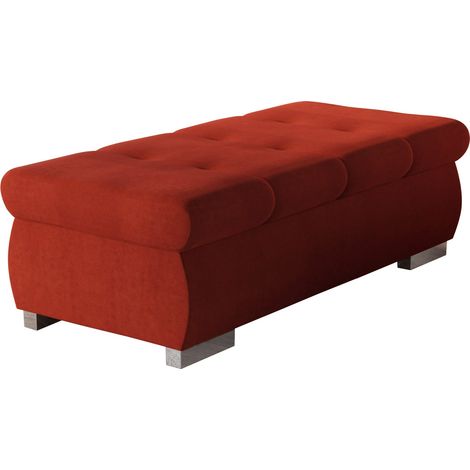 Banc rembourré Comfivo Nitor I, Uttario Velvet 2964, 39x60x120cm, Diamètre: 0, Tissu, Pieds: Plastique, 0 (1/5)