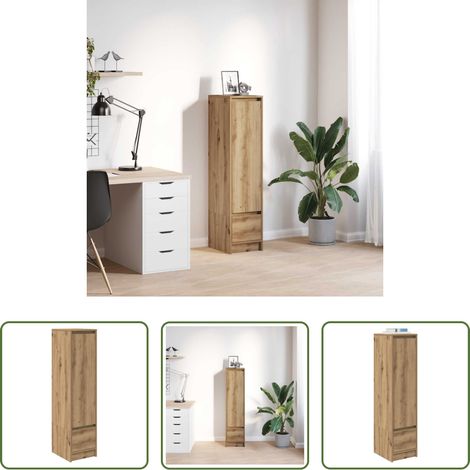 Hochbeistellplatz - Highboard Artisan-Eiche 29,5x34x119,5 cm Holzwerkstoff (1/5)