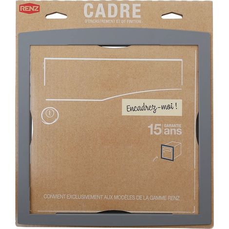 RENZ Kit de fixation - H.34 x l.32 x P.4 cm - gris (1/3)