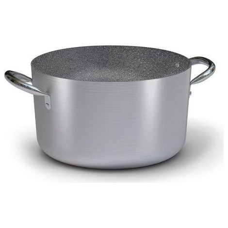 Ballarini 8003150517864 Linea 6900 Casseruola in Alluminio con Fondo Spesso 4 mm Adatta all'Induzione e al Forno con Doppia Maniglia colore Nero