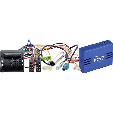 Adnauto – Kit bus CAN Citroen Peugeot – Connecteur Quadlock ISO – Antenne Fakra DIN – Remplacement radio d'origine (1/2)