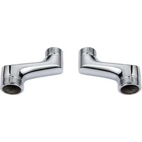 Ahlsen Raccord Excentré Mitigeur Bain Douche,Raccord Laiton Coudé RéDucteur,Bras Pivotant RéGlable,Raccord Excentré 1/2 3/4,Raccord Excentré Wc (1/3)