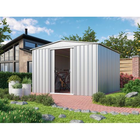 Globel Industries Gerätehaus "Gartenmanager Dream 1010", silber metallic, 9,52 m², ohne Schleppdach (1/5)
