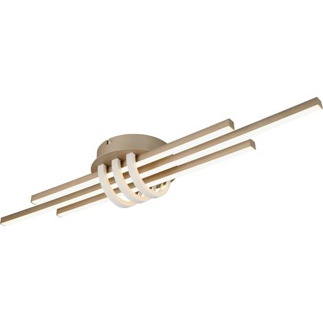 Trio Leuchten LED Deckenleuchte Cinto 25W, coffee Deckenlampen & Kronleuchter