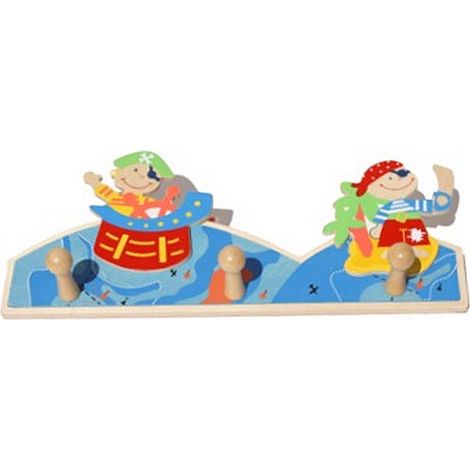 Simplement pour les enfants Houten Kapstok Piraat