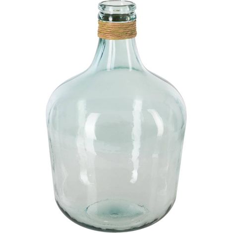 Atmosphera – Vase Dame Jeanne en verre recyclé D. 27,5 cm – Hauteur 42,3 cm – Élément décoratif pour compositions florales (1/5)