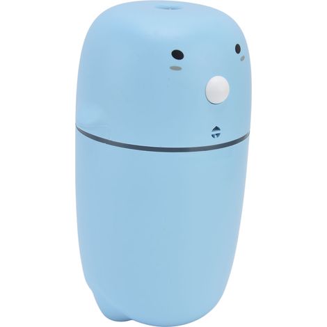 Petit humidificateur élégant, 300 ml, 2 modes, rechargeable par USB, purificateur d'air électrique à brume fraîche avec câble USB pour voiture, maison, bureau, bleu (1/5)