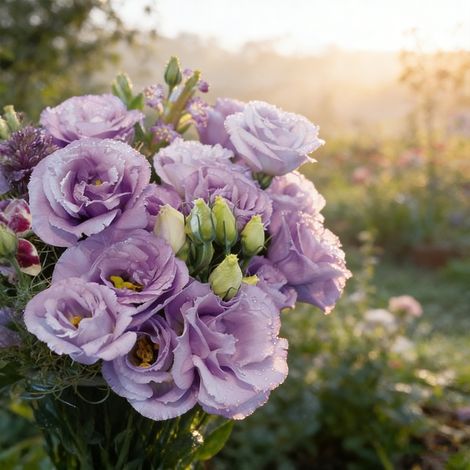 1000 Light Lavender Lucita Lisianthus Seeds – Elegant Double-Flowered Eustoma, Abundant Blooms for Garden and Balcony (1/5)