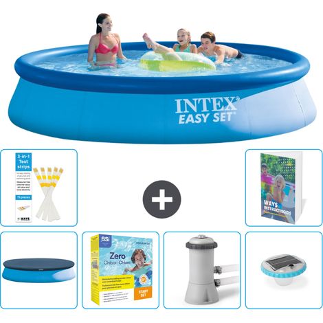 Intex Piscina Easy Set Rotonda - 396x84 cm - 7-pezzi  S4