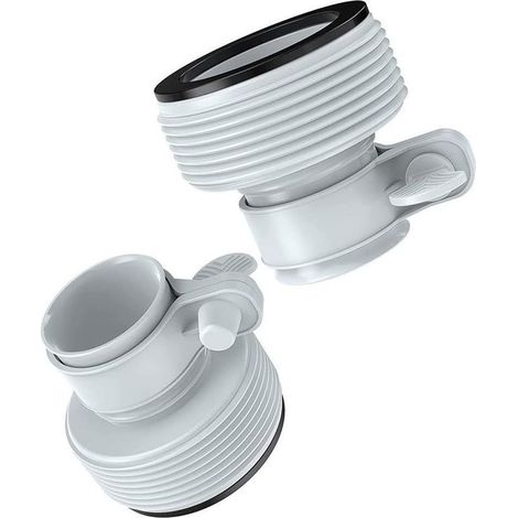 Lot de 2 adaptateurs d'interface de pompe de filtre pour tuyau In tex B piscine 3,2 cm à 3,8 cm (1/5)