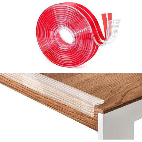 Protection D'angle De Table - Bande Autocollante En Pvc Transparente 15 Mm - Pour Sécuriser Tables Meubles Et Tiroirs - Lot De 4